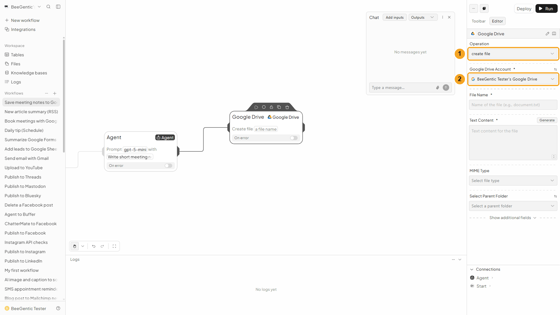 Google Drive block