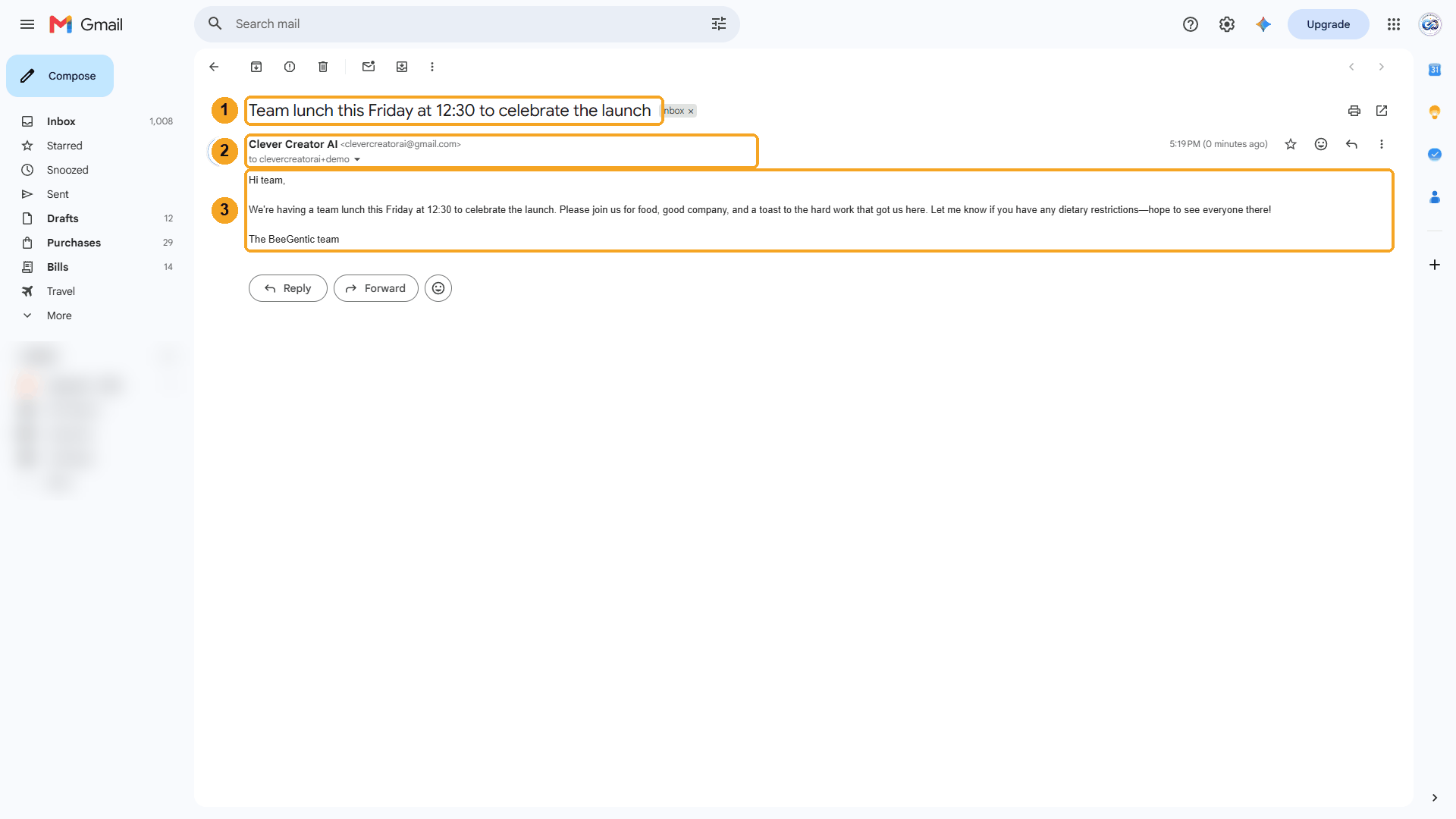 In Gmail