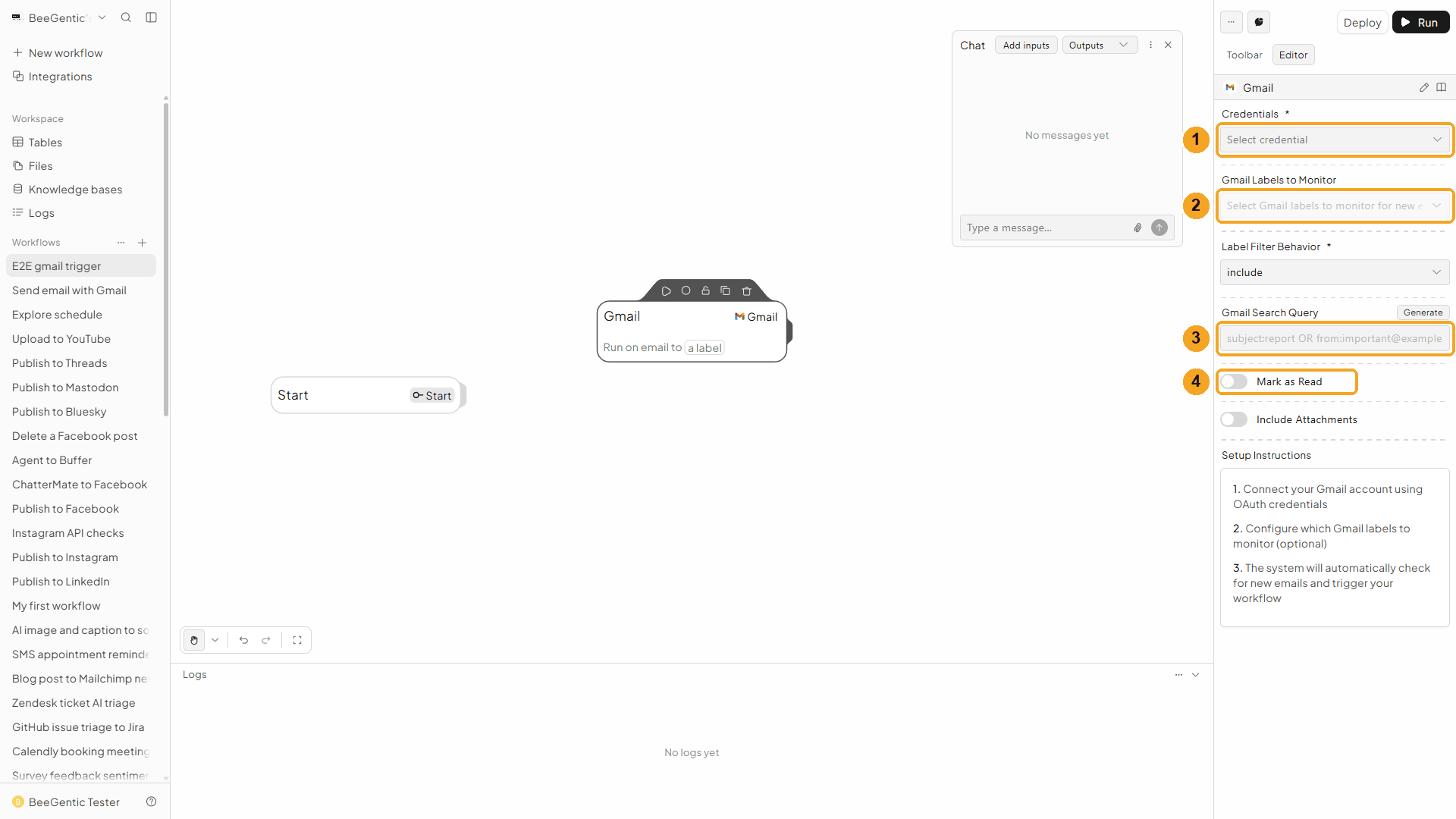 Gmail Email Trigger