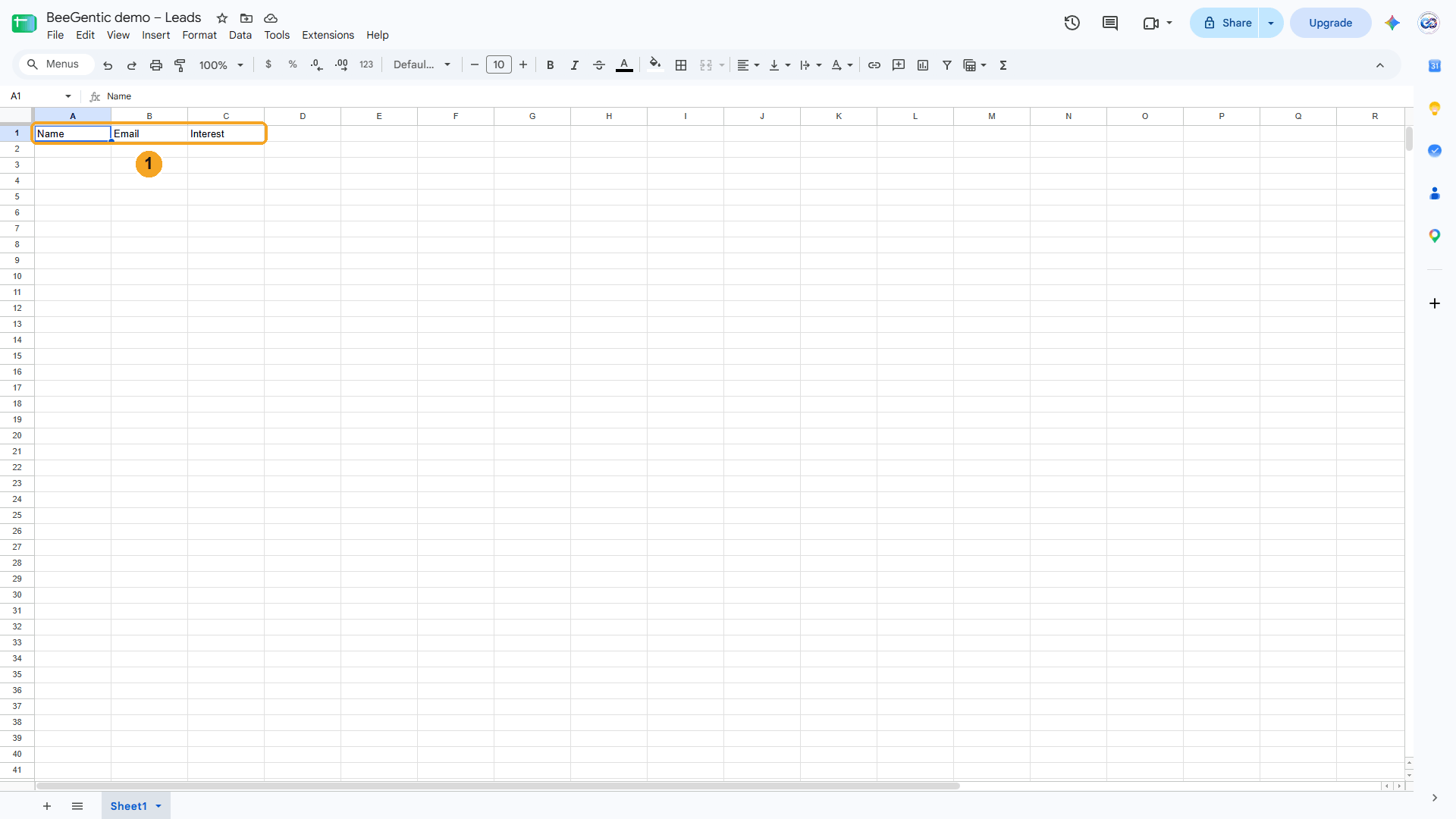 The sheet