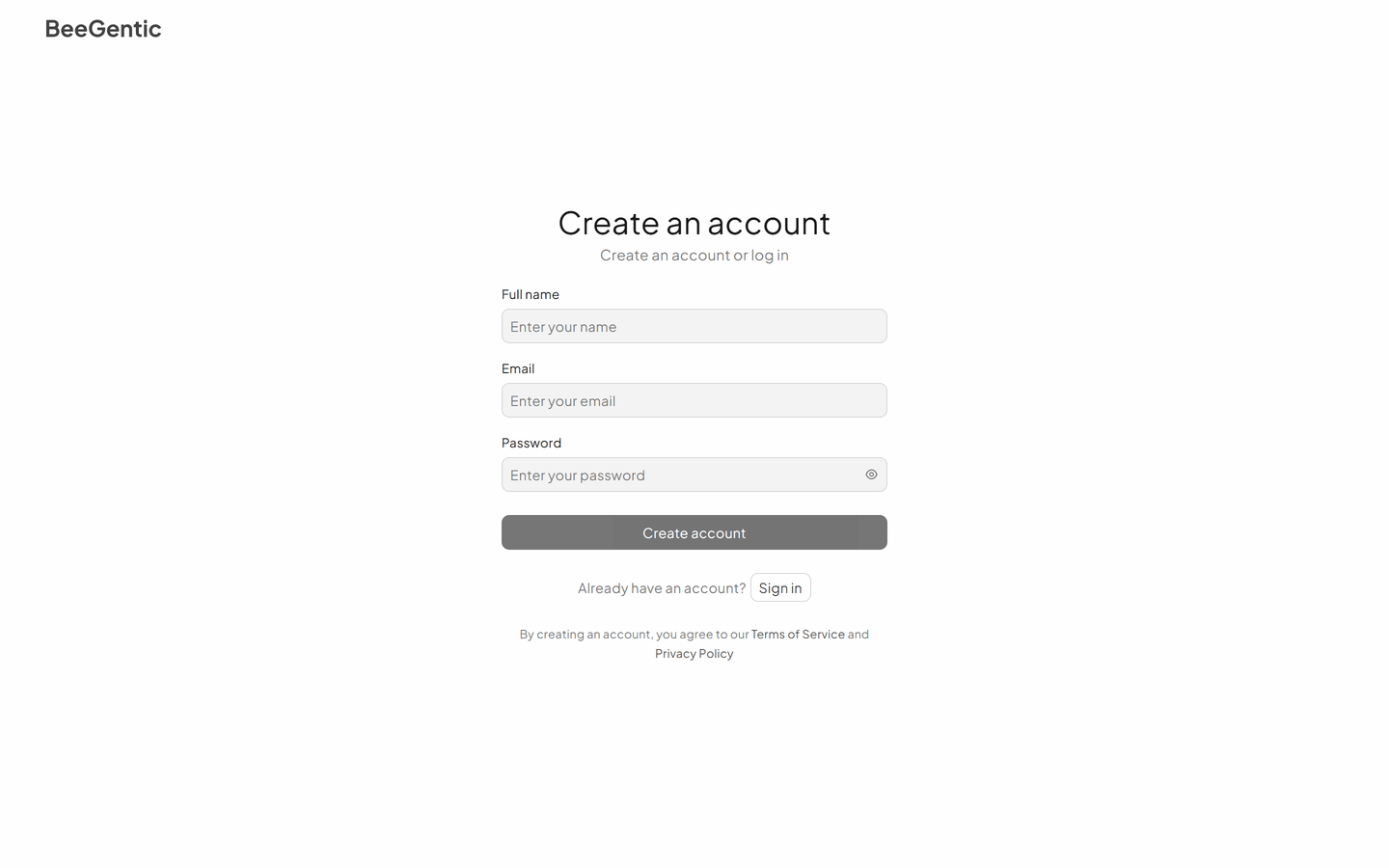 Create an account