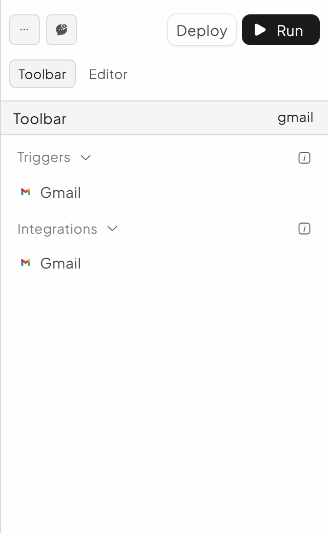 Search the toolbar