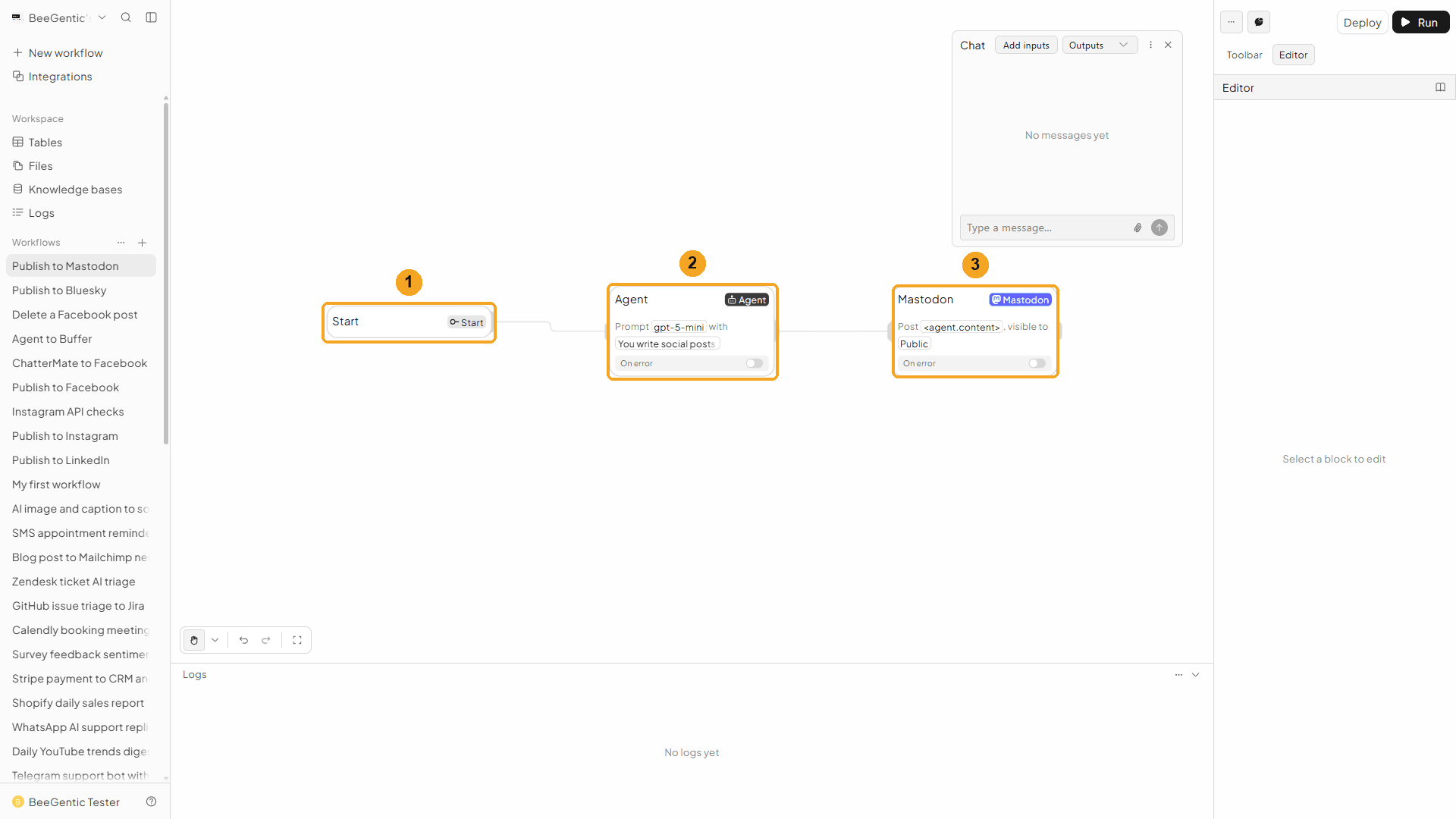 Finished workflow