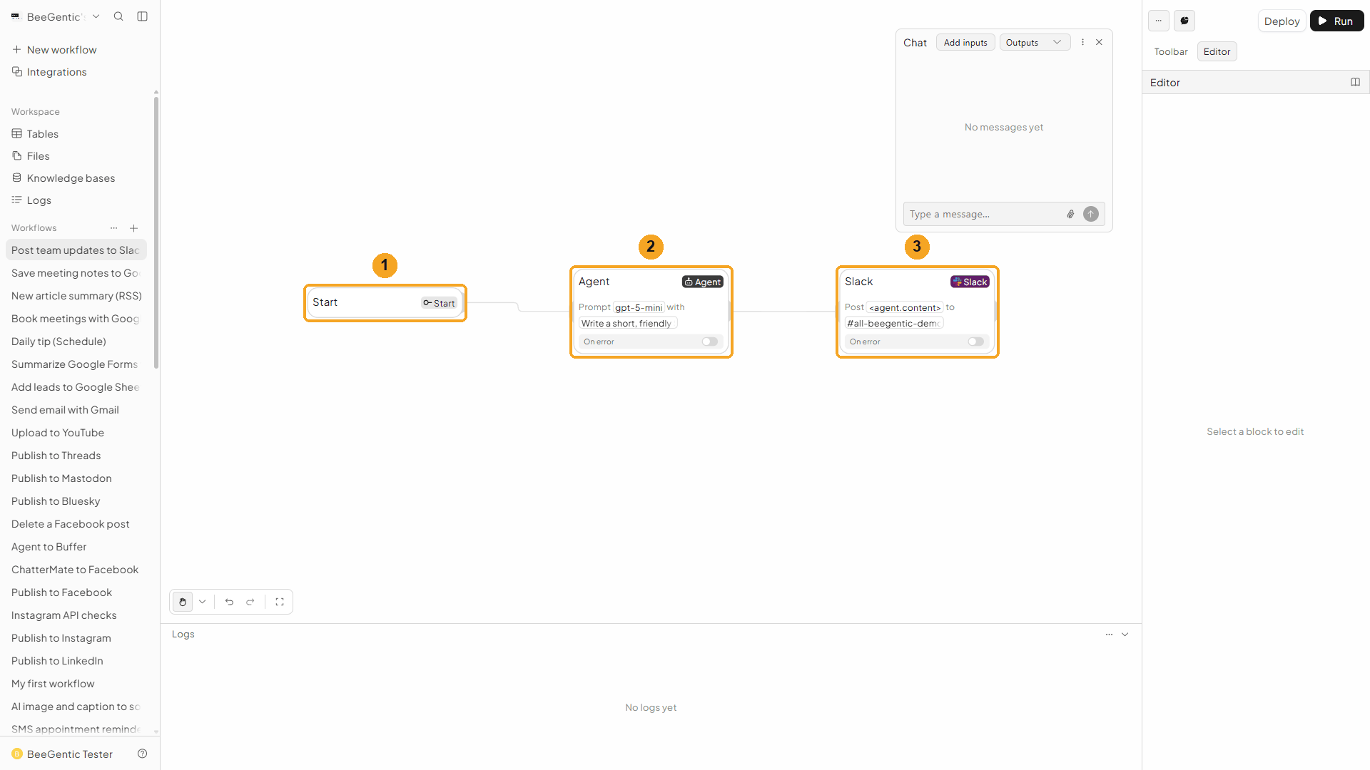 Finished workflow