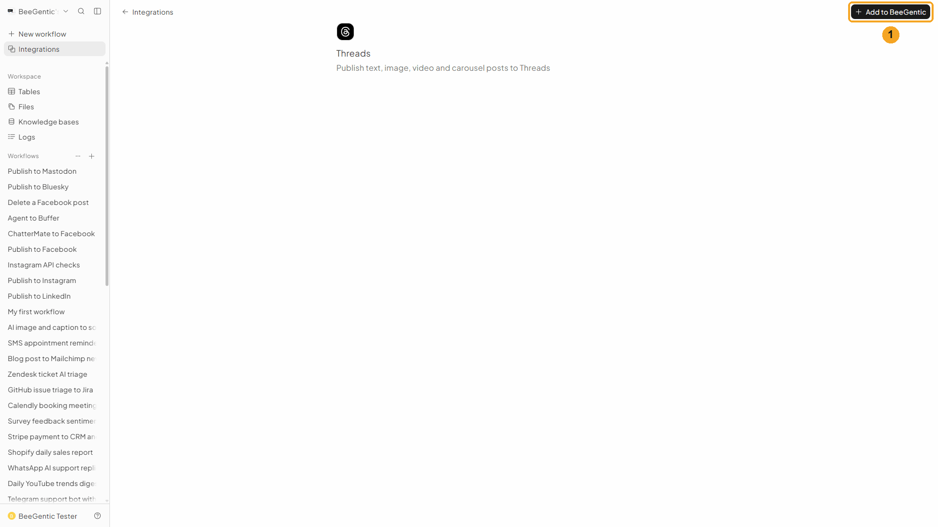 Threads integration