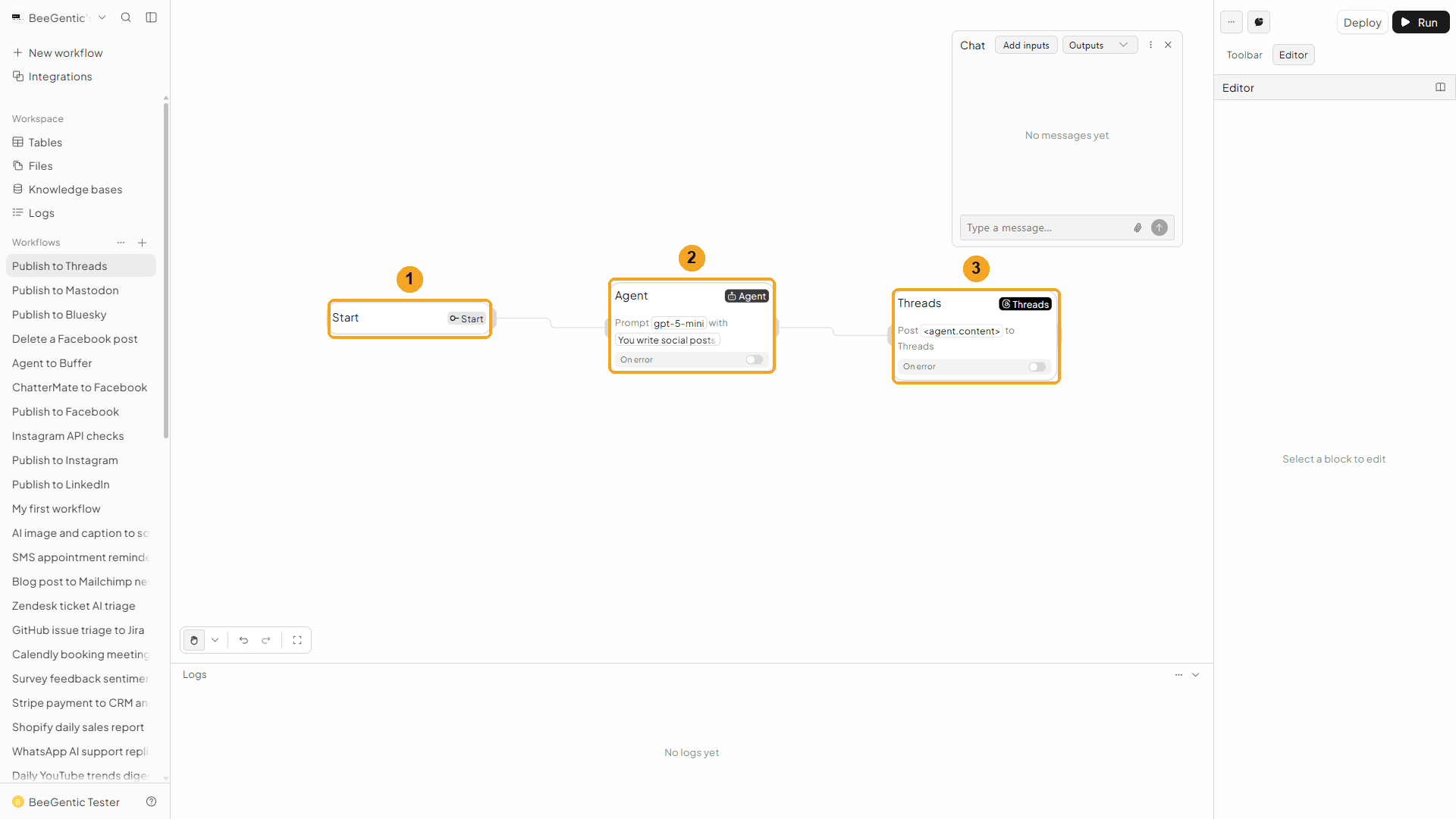 Finished workflow