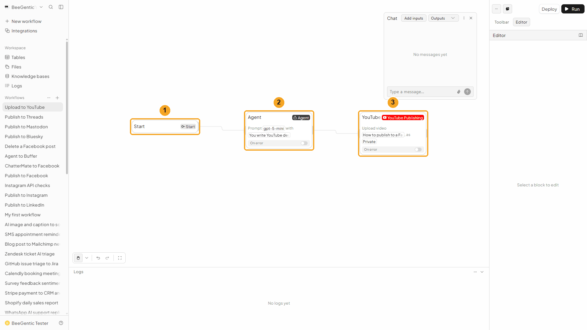 Finished workflow